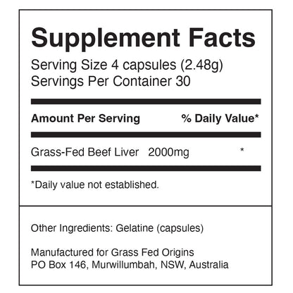 Go Clean Beef Liver Capsules