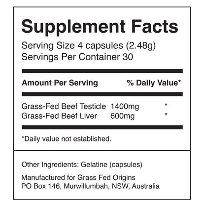 Go Gold Beef Organ Capsules